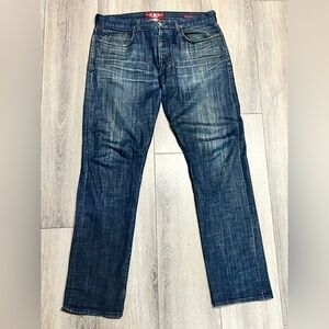 Lucky Brand men’s 121 heritage slim denim jeans dark wash 36x34